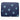 Medium Pouch in Navy with Light Blue Stars