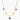 Campbell Heart Charm Necklace in Blue