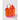 Water Resistant Port Zip Pouch in Orange