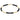 Blissful Pattern 2.5mm Bracelet in Faceted Onyx