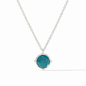 Honeybee Solitaire Necklace in Montana Blue