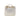 Leather Chevron Handbag in Gold