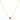 16" Cross Necklace in Coral