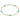 2mm Cross Bracelet in Mint
