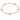 2mm Cross Bracelet in Bright Pink