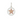 15mm Starfish in Flamingo Pink/Gold