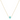 16" Small Cross Necklace in Mint
