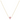 16" Small Cross Necklace in Pink