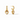 Jolie Hoop & Charm Earring in Multi Stone