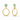 Laguna Statement Earring in Aquamarine Blue