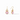 Jolie Midi Earring in Rose
