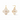 Colette Hoop & Chram Earring in Champagne