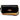 Leather & Raffia Crossbody Bag in Black