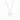 Honeybee Solitaire Necklace in Pearl in Silver