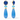 Amalfi Statement Earring in Aqua Multi