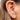 Twisted Hinged Huggie Earring