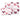 Language of Love" Heart Print Pouches